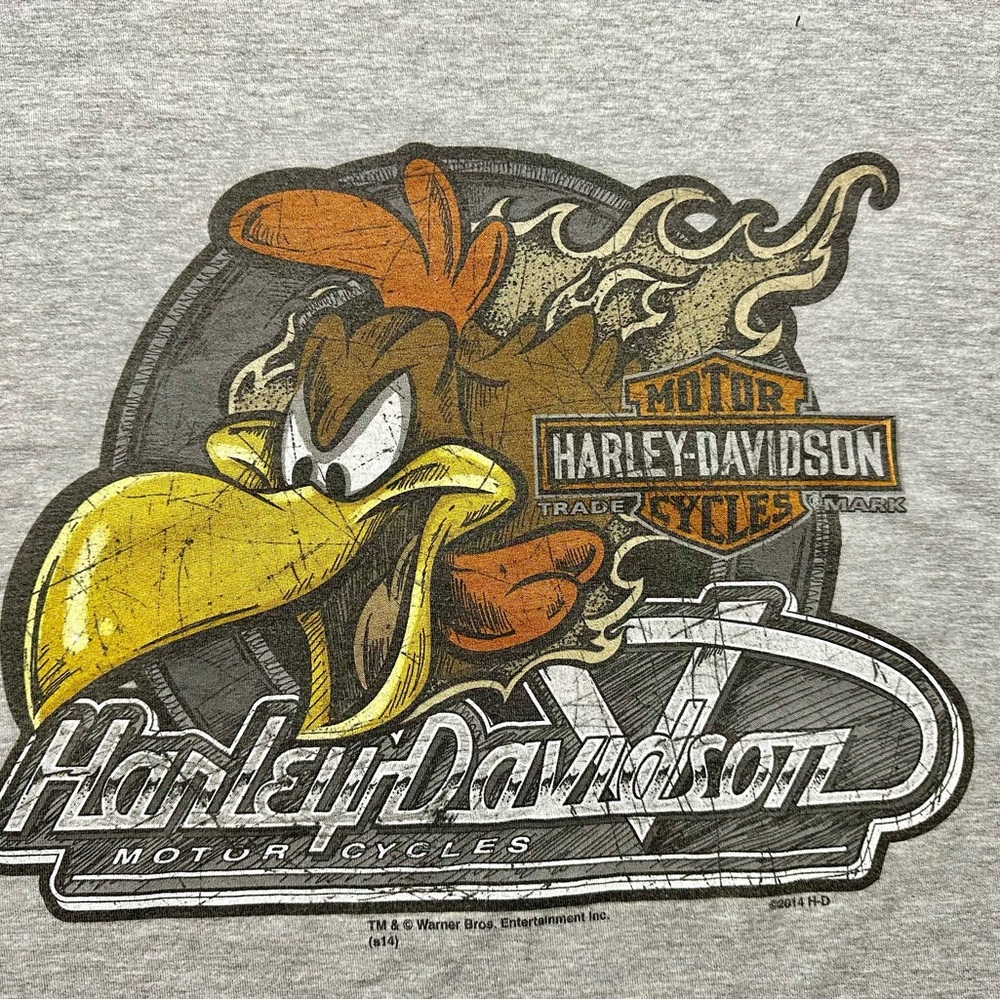 Harley-Davidson Looney Tunes Graphic T-Shirt Road Runner Bugs Bunny Taz Sz 2XL - Picture 7 of 9